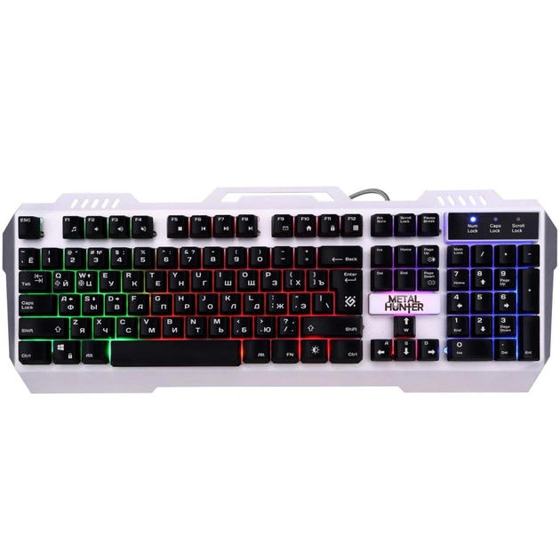 Клавіатура Defender Metal Hunter GK-140L RU RGB (45140) - зображення 1