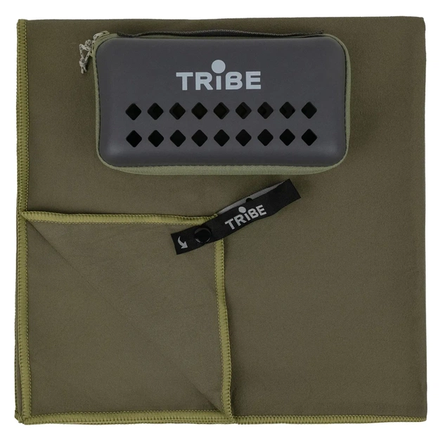 Туристичний рушник Tribe з мікрофібри в чохлі Pocket Towel 75х150 XL Army-green (T-LC-0001-XL-army-green) - picture 1