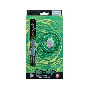 Бейдж Kite набір на липучці та підвіска Rick and Morty (RM24-3010) зображення 1