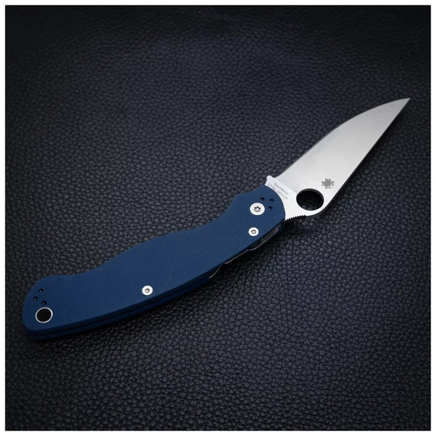 Ніж Spyderco Military 2 CPM SPY27 G-10 Cobalt Blue (C36GPCBL2) - picture 6
