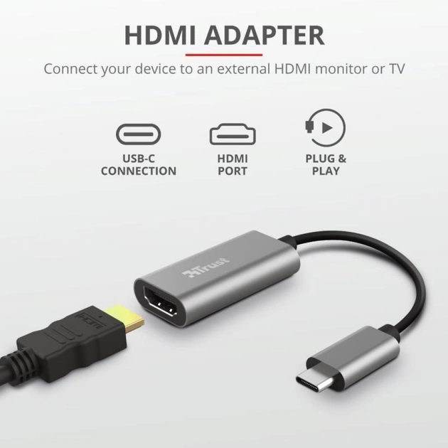 Перехідник Trust Dalyx USB-C to HDMI Adapter (23774_TRUST) - picture 8