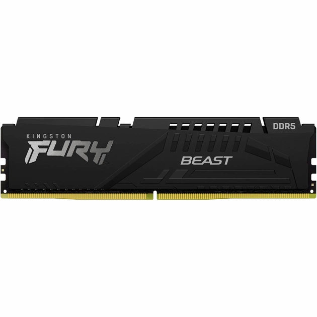 Модуль пам'яті для комп'ютера DDR5 16GB 6000 MHz Beast Black Kingston Fury (ex.HyperX) (KF560C40BB-16) - изображение 1