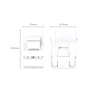 Модуль Keystone RJ45 UTP cat.6 NW186 Unshielded Module 180° White Ugreen (30844) - зменшене зображення 4