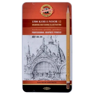 Олівець графітний Koh-i-Noor 1502.II Art, 8В-2Н, 12 шт. (1502012008PL) зображення 1
