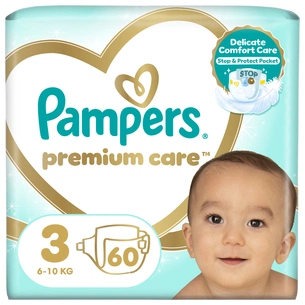 Підгузки Pampers Premium Care Midi Розмір 3 (6-10кг), 60 (4015400274780) зображення 1