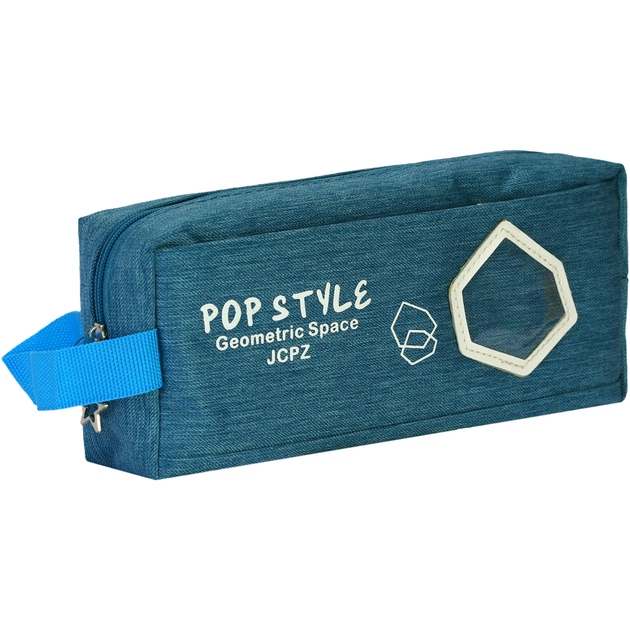 Пенал Cool For School 2 відділення Блакитний (J-2622-blue) - зображення 1
