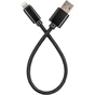 Дата кабель USB 2.0 AM to Lightning 0.2m black Dengos (NTK-L-SHRT-BLACK) - зменшене зображення 1
