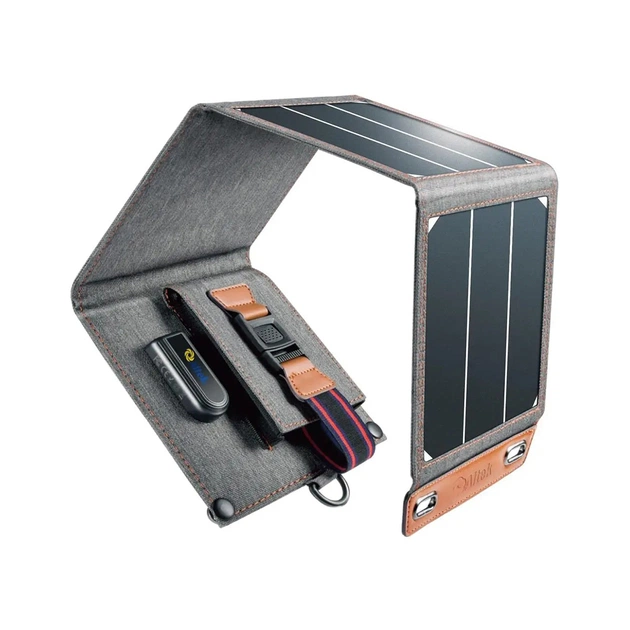 Портативна сонячна панель з контролером 14W ALT-14 Altek (2115548) - picture 1