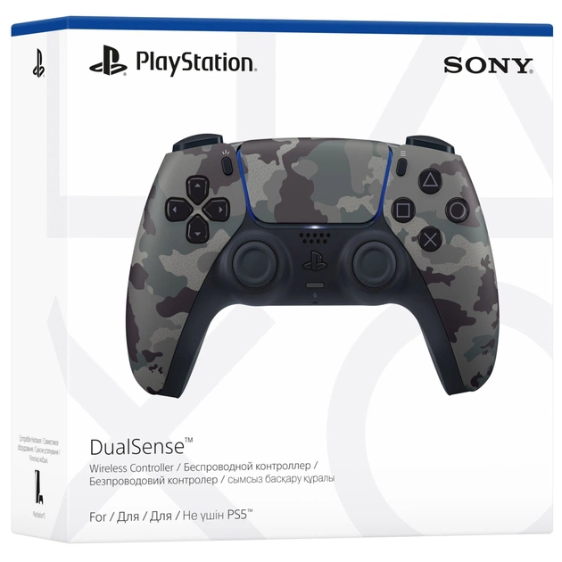 Геймпад Sony Playstation DualSense Bluetooth PS5 Grey Camo (1000040244) - picture 5