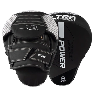 Лапи боксерські PowerPlay 3044 Pro Carbon Ultra Series Чорно-Білі (PP_3044_Bl/White) зображення 1