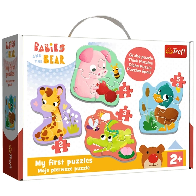 Пазл Trefl Baby Classic Дитинчата тварин (5900511361353) - зображення 1