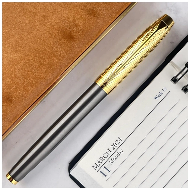 Ручка пір'яна Parker IM 17 Premium SE Pioneers GT  FP F (25 511) - изображение 8