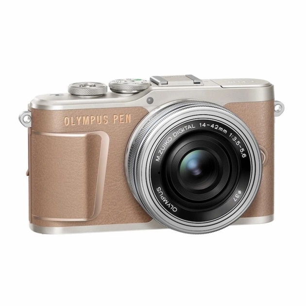 Цифровий фотоапарат Olympus E-PL10 14-42 mm Pancake Zoom Kit brown/silver (V205101NE000) - зображення 1