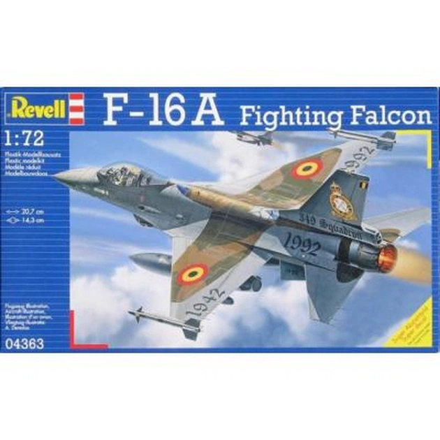 Збірна модель Revell Літак F-16 A Fighting Falcon 1:72 (4363) - изображение 1