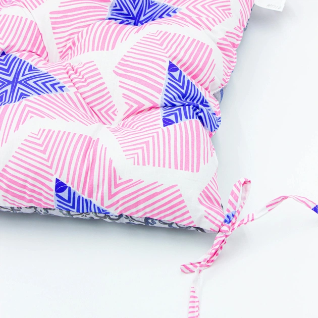 Подушка на стілець MirSon Бязь Принт 18-636 Rozalin 50х50 см (2200006277217) - picture 4