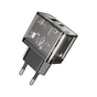 Зарядний пристрій HOCO N34 Dazzling dual-port Black (6931474799166) - зменшене зображення 6