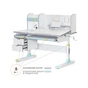 Парта Mealux Hamilton Multicolor Blue (BD-680 W/G MC+BL з полицею) - зменшене зображення 1