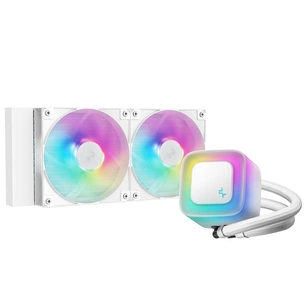 Система рідинного охолодження Deepcool LE240 WH V2 (R-LE240-WHAMMN-G-2) зображення 1