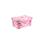 Контейнер для зберігання Violet House 0647 Decor Marble Red 10 л (0647 DECOR Marble RED з/кр. 10 л) - уменьшенное изображение 1