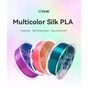 Пластик для 3D-принтера eSUN ePLA-Silk Mystic (triple color), 1,75мм, 1кг, gold-red-green (ePLA-SilkMystic-P175GRG1) - зменшене зображення 2
