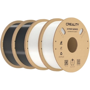 Пластик для 3D-принтера Creality Hyper PETG 1.75мм, black 2кг +white 2кг (3301030078) зображення 1