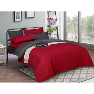 Постільна білизна MirSon Satin Stripe 30-0018 + 30-0012 Jeren 200х220 Євро (2200005264102) зображення 1