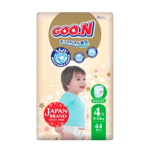Підгузки GOO.N Premium Soft Трусики 9-14 кг Розмір 4 L 44 шт (F1010101-157) зображення 1