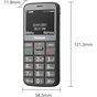 Мобільний телефон Panasonic KX-TU160 Black (KX-TU160EXB) - зменшене зображення 11