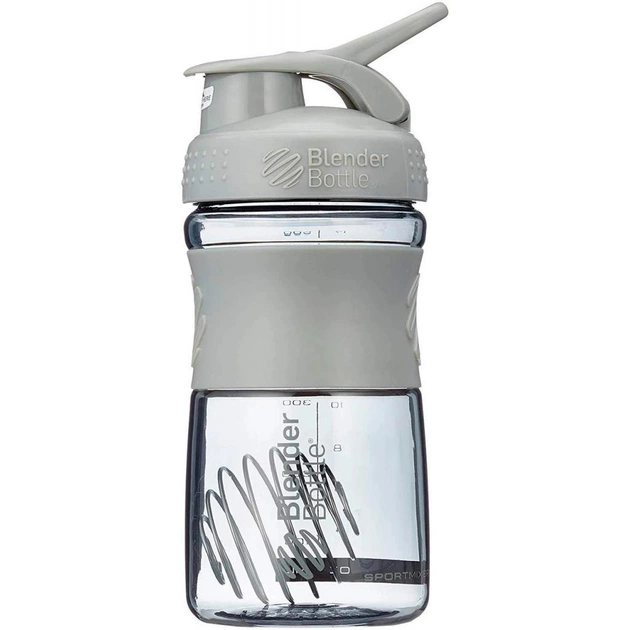 Шейкер спортивний BlenderBottle SportMixer 590ml Grey ORIGINAL (SM 20oz Grey) - picture 5