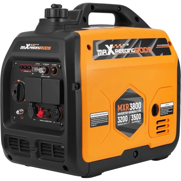 Генератор maXpeedingRODS MXR3800 інверторний 3,2 kW, 220V, 50Hz, 4л, ручний запуск (mxr3800) - изображение 1