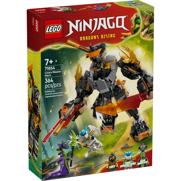 Конструктор LEGO Ninjago Робот Коула для місії і Дракон Зейн (71854) - зображення 1