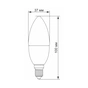 Лампочка TITANUM LED C37e 3.5W E14 4100K (VL-C37e-35144) - зменшене зображення 2