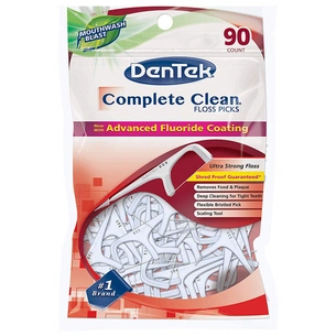 Флос-зубочистки DenTek Комплексне очищення 90 шт. (047701002261) зображення 1