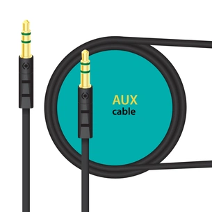 Кабель мультимедійний AUX 1.0m CB-AB11 black Piko (1283126489150) зображення 1