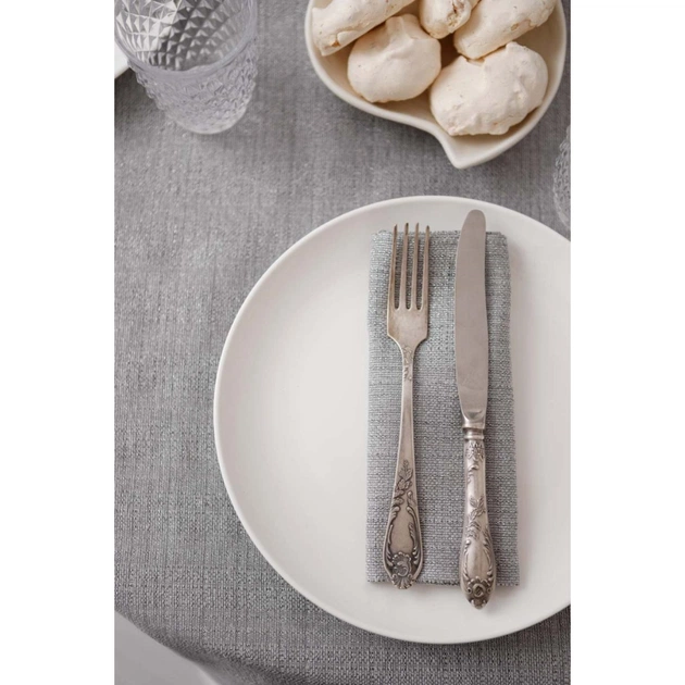 Скатертина Прованс святкова Перлина Silver 132х220 см (037598) - picture 12