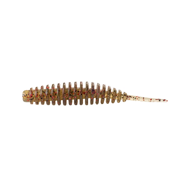 Силікон рибальський FishUP Tanta 2" 045 - Green Pumpkin/Red&Black (9шт/уп) (1864.06.45) - зображення 1