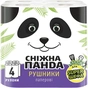 Паперові рушники Сніжна Панда 2 шари 4 рулони (4823019009071) - зменшене зображення 1
