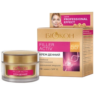 Крем для обличчя Біокон Professional Effect Filler Activ 55+ Денний 50 мл (4820160037342) зображення 1