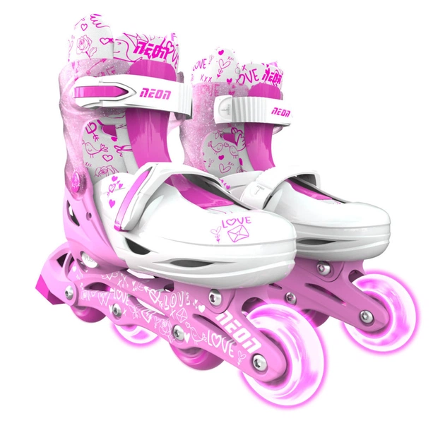 Роликові ковзани Neon Inline Pink розмір 34-37 (NT08P4) - изображение 1