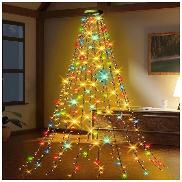 Гірлянда ColorWay Каскад LED 98 7 x 1.5 м 8 функцій (CW-G-98L71CUMC) - picture 4