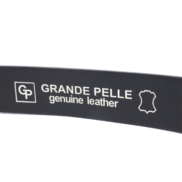 Ремінь Grande Pelle Брючний з натуральної шкіри Чорний (11680) - зображення 6