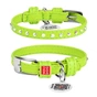 Нашийник для тварин WAUDOG Glamour з QR-паспортом з стразами XS Ш 12 мм Д 21-29 см салатовий (32685) - зменшене зображення 1