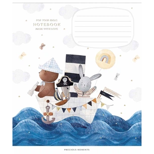 Зошит Школярик Precious moments 12 аркушів клітинка (012-3506K) зображення 1