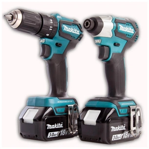 Шуруповерт Makita LXT (DTD155, DDF483, DC18RC, BL1830Bx2, сумка) (DLX2220) зображення 1