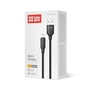 Дата кабель USB 2.0 AM to Lightning 1.0m 3A TPE embossed black ColorWay (CW-CBUL101-BK) - уменьшенное изображение 5
