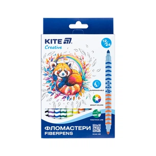 Фломастери Kite Creative двосторонні 12 кольорів (K-1151) зображення 1