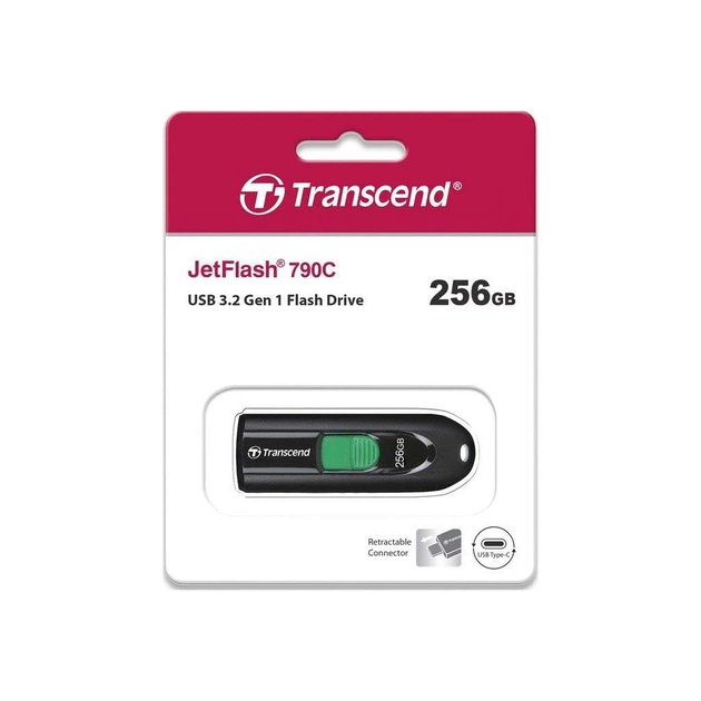 USB флеш накопичувач Transcend 256GB JetFlash 790C USB 3.2 Type-C (TS256GJF790C) - picture 7