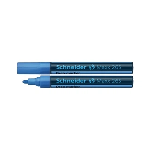 Маркер Schneider MAXX 265 меловой 2-3 мм, голубой (S126510) изображение 1