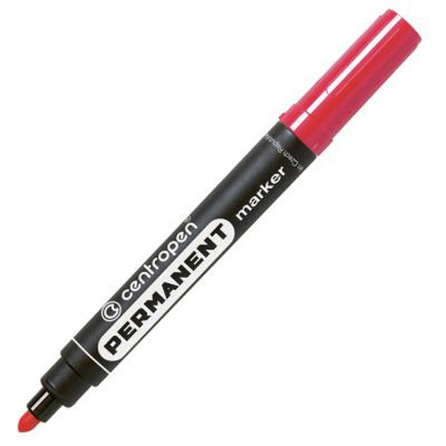 Маркер Centropen Permanent 8566 2,5 мм, round tip, red (8566/02) - зображення 1