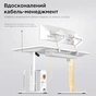 Компьютерный стол Anda Seat Xtreme 1600x800 White (AD-D-DD1-1600-07-W) - уменьшенное изображение 7